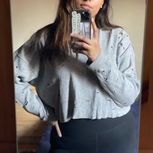 Grungy oversized crop top size M/L